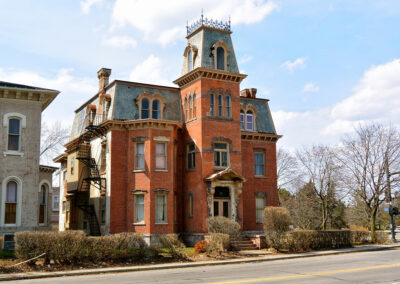 Victorian brick mansion in the corn hill neighborhood of rochester, ny