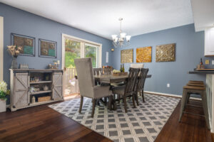 63 Colonial Cir, Fairport, Ny 14450 3 Dining area with deck access at 63 colonial cir fairport ny