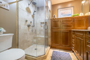 63 Colonial Cir, Fairport, Ny 14450 6 Primary bathroom with double vanity at 63 colonial cir fairport ny